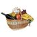 fruit basket with wine